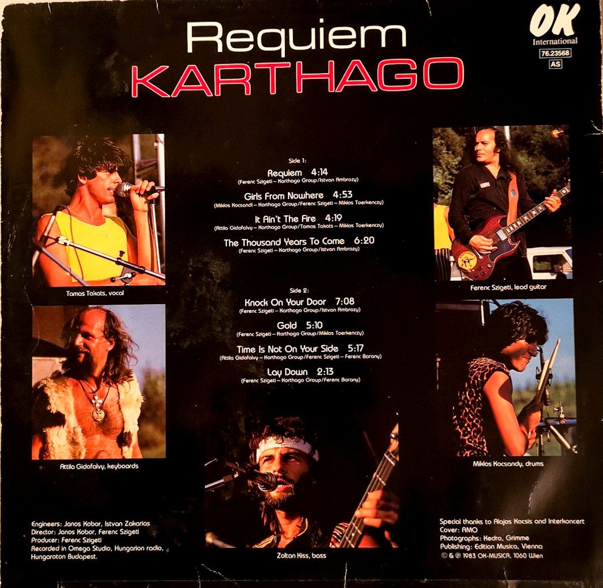 Dischi in vinile: Karthago - " Requiem" (LP - Rock 1983)) – Usato da Sargans venduto da Botanico 1