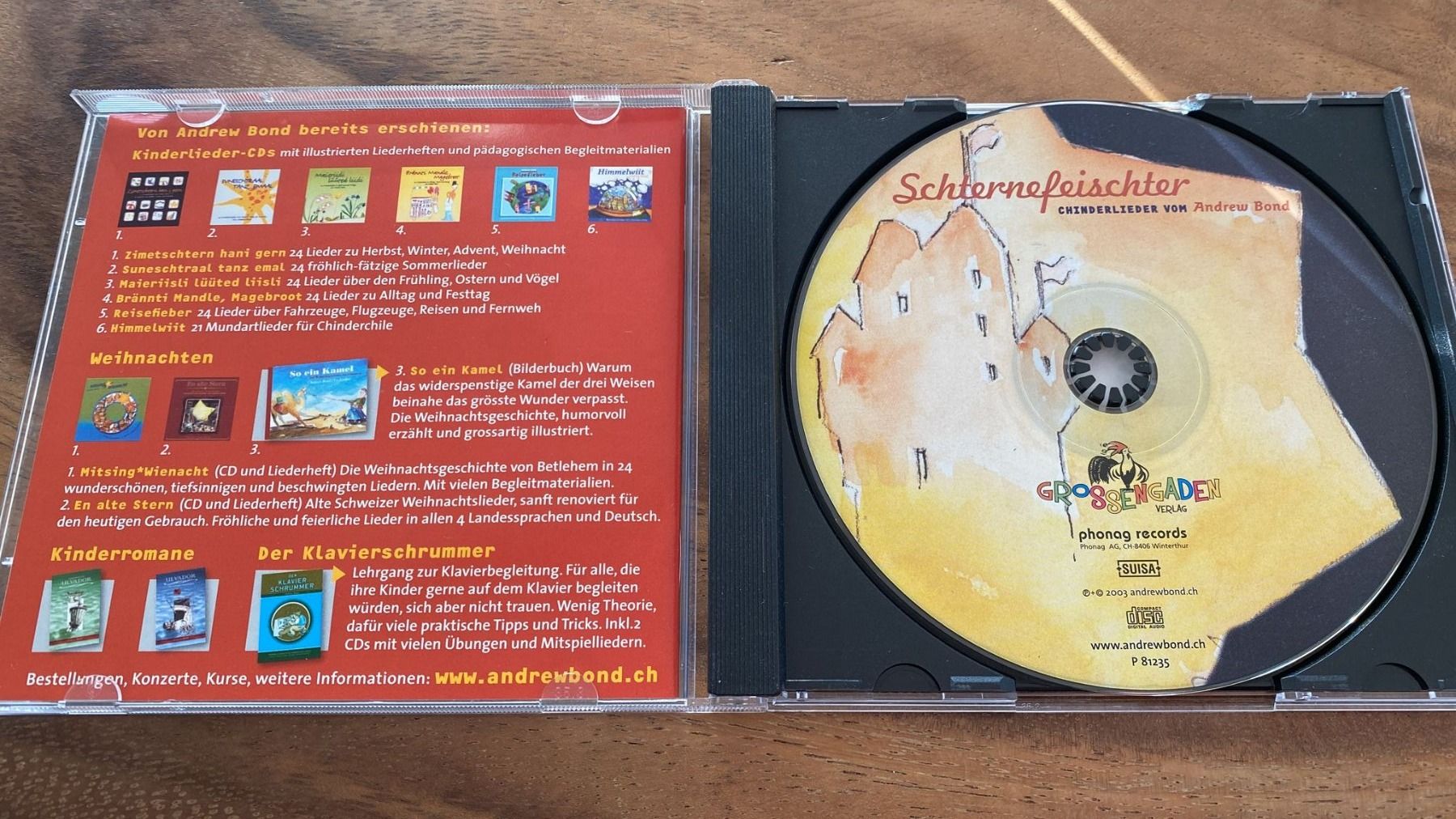 CDs: Andrew Bond - Schternfeischter - Kinder Lieder – Gebraucht aus Dagmersellen von Arcticsnow2017 3