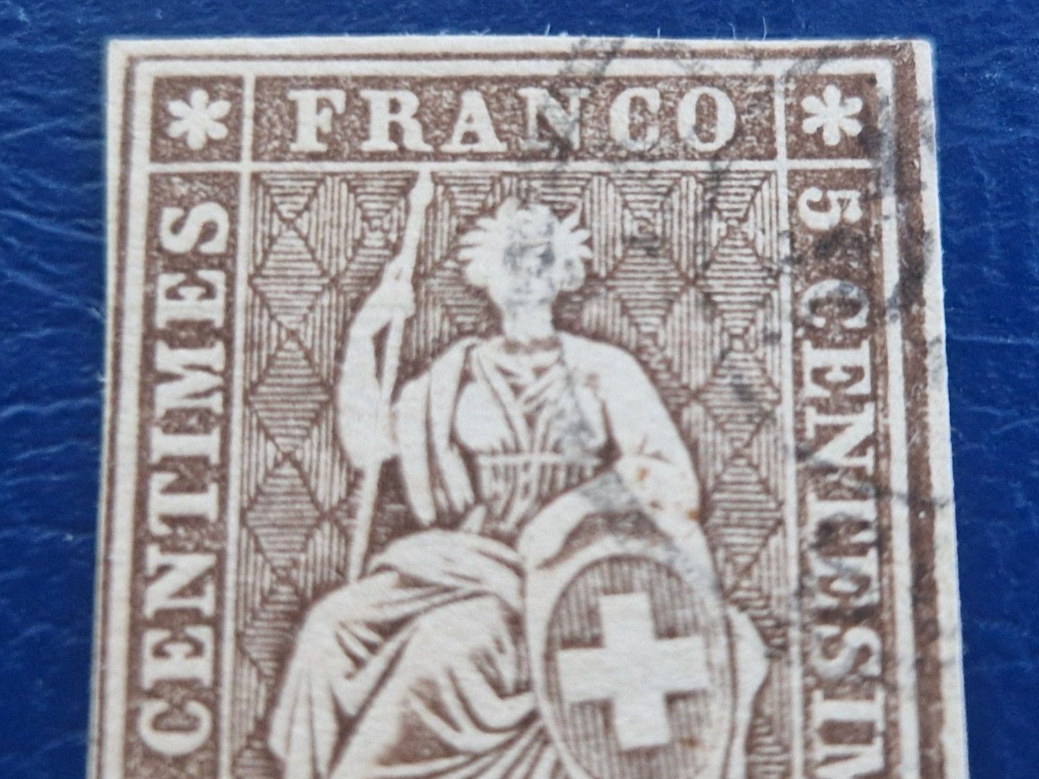 Tutti i francobolli: Strubel 22G, schönes Stück, ab 1.- – Usato da Burgdorf venduto da Glossy01 1
