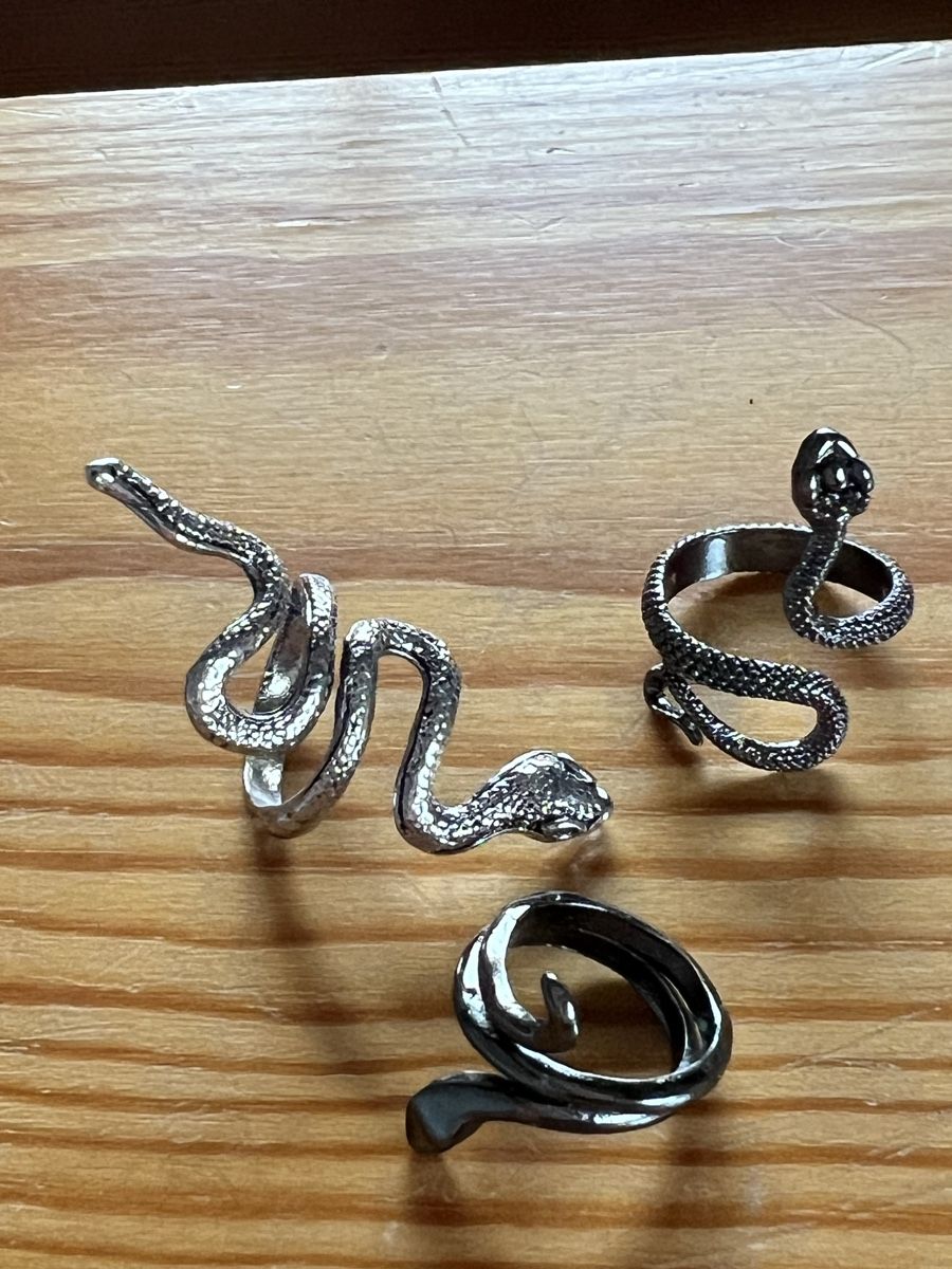 Anelli: Schlangen Ringe Set - Silberfarben, Modeschmuck, Neu! – Nuovo (secondo la descrizione) da Therwil venduto da Mucjing 3