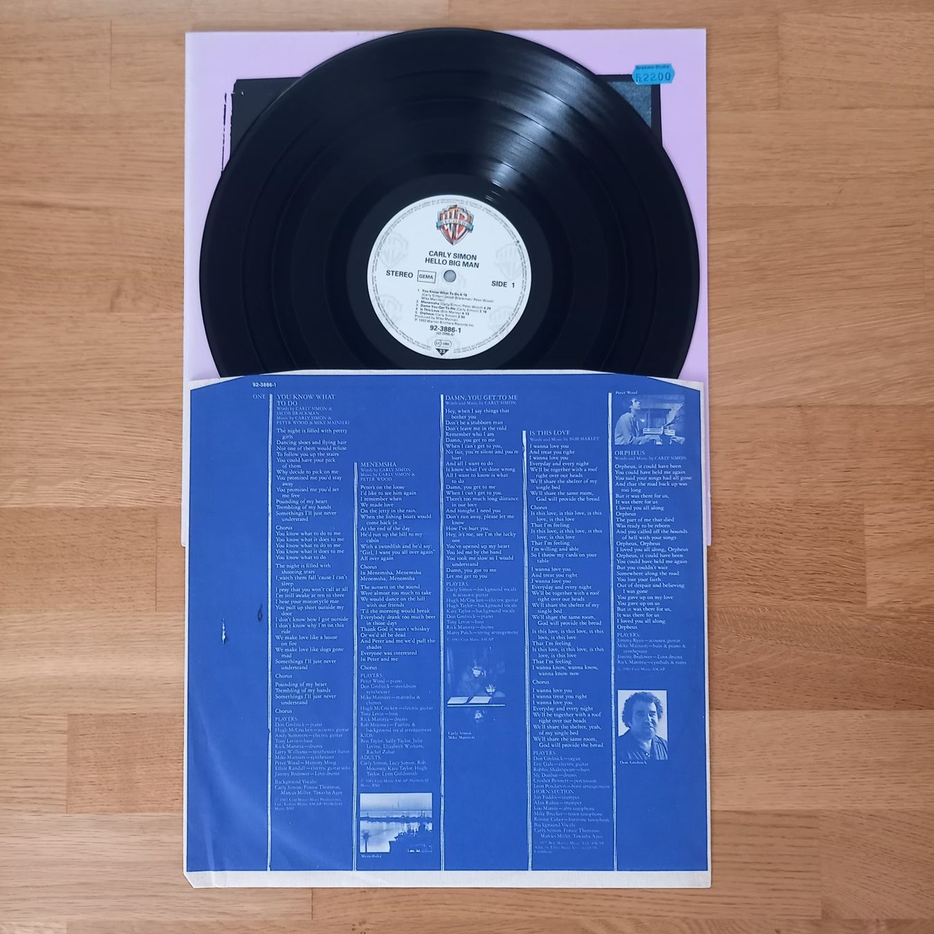 Dischi in vinile: Carly Simon - Hello Big Man – Usato da Arbon venduto da pendulum 1