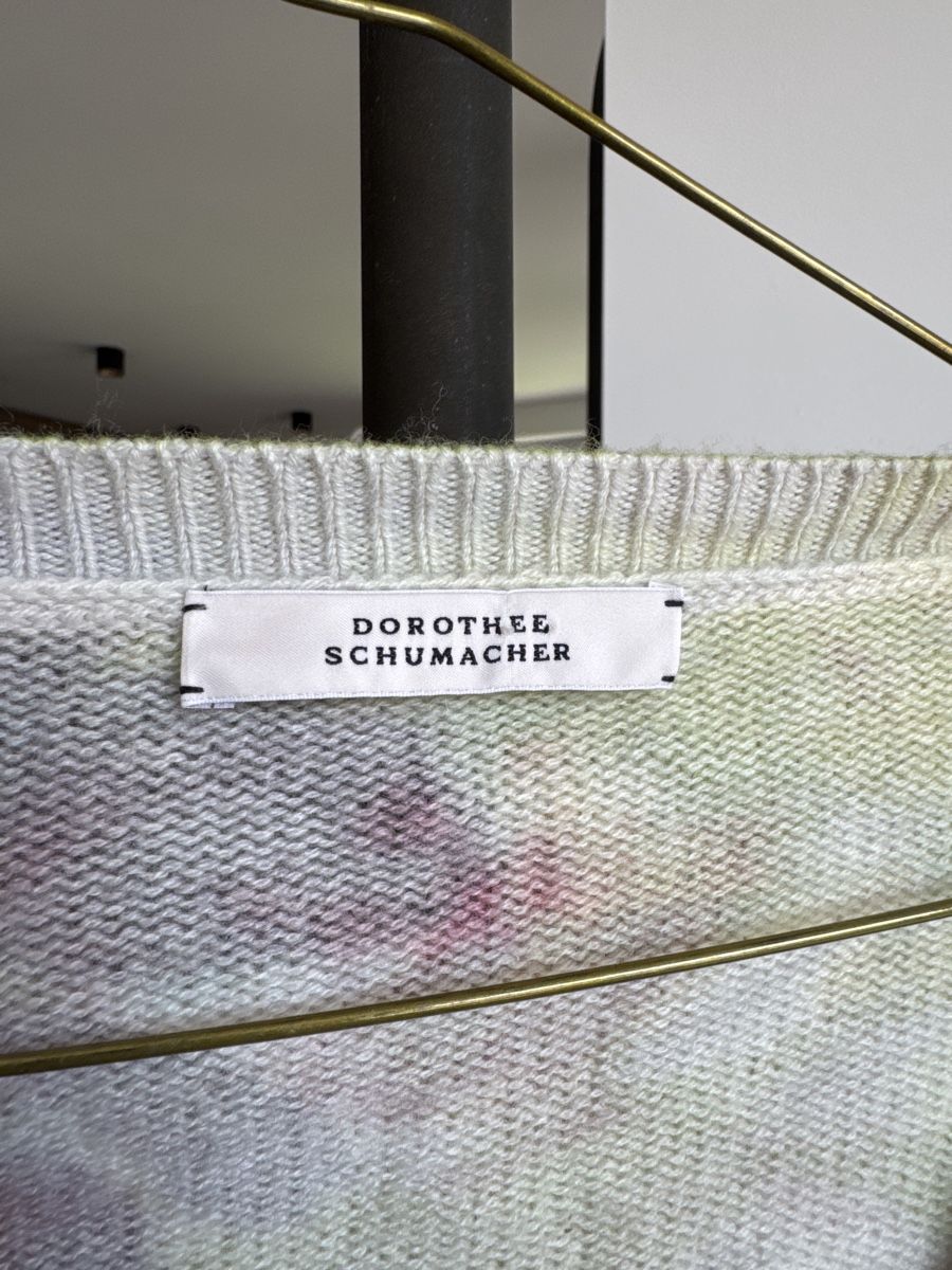 Dorothee Schumacher Giacche: Frühlingshafte Strickjacke Kaschmir Blumen Muster S – Usato da St. Gallen venduto da LkN_34 2