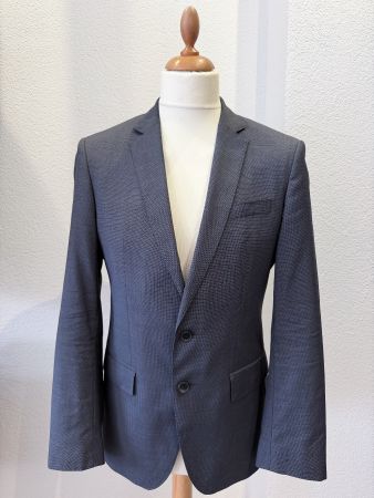Hugo Boss BOSS Sakko Super 100 Wolle grau Gr. 46 / Grösse S