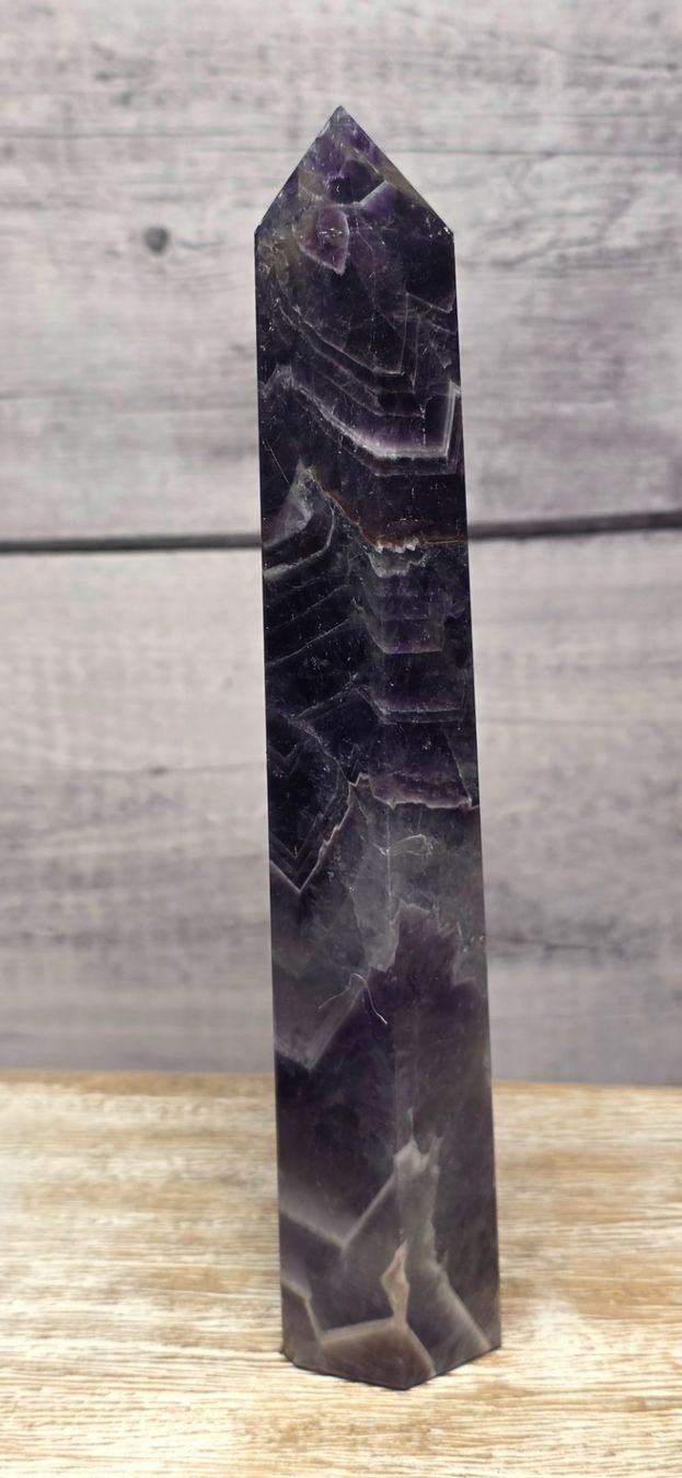 Mineralien & Heilsteine: Chevron Amethyst Obelisk A 322g – Neu und originalverpackt aus Matzingen von Shay_Crystalz 1