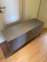 Fernsehmöbel Blech Grau 118 x 40 x 63