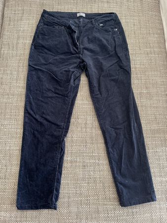 Canda Damen-Feincordhose dunkelblau – Grösse 42