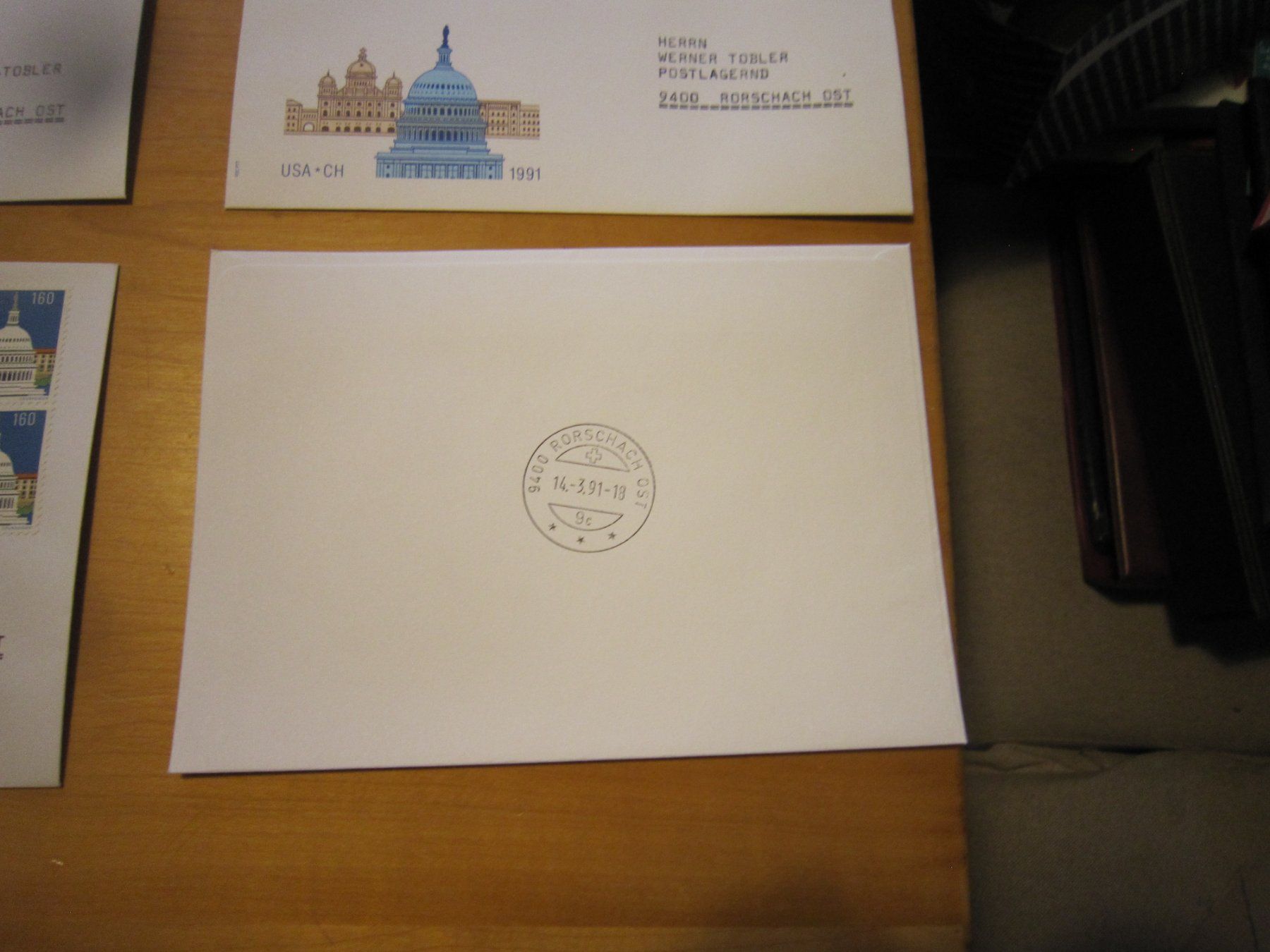 Tutti i francobolli: CH 1991 FDC schöne Marken USA CH – Usato da Gordola venduto da Polentaefung 4