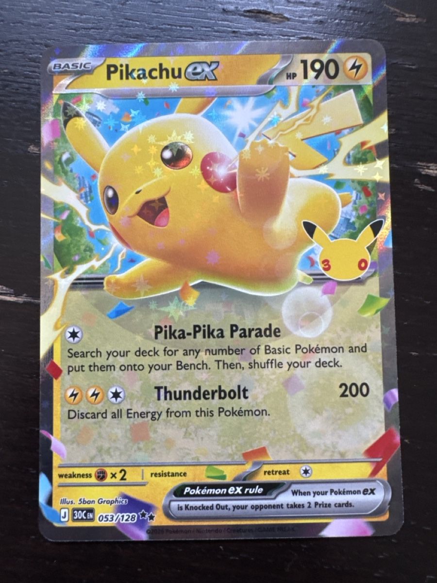 Pokémon Cartes à collectionner: Pikachu EX 53/128 EN – Neuf (Voir description) à Erlenbach ZH par CAUGHTTHEMALL