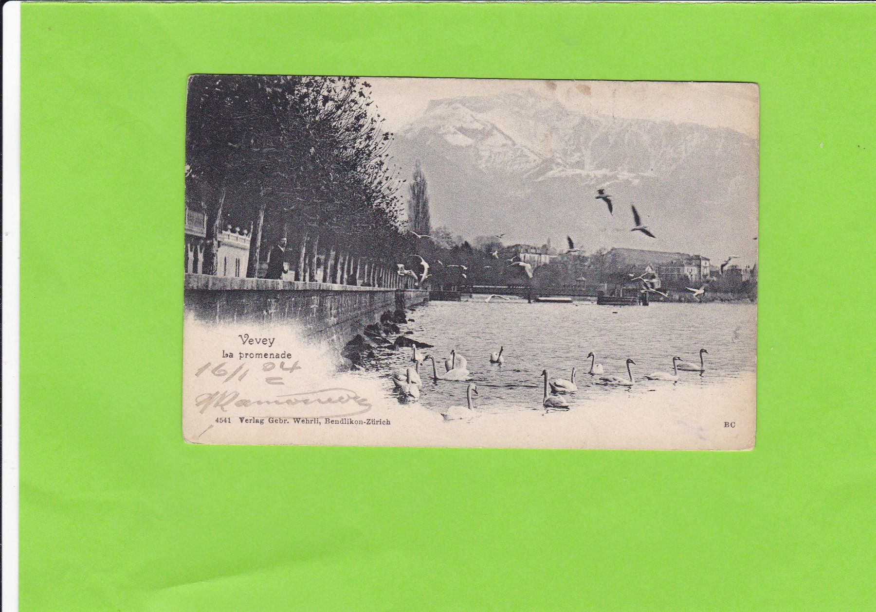 Cartoline postali: Vevey-La promenade – Usato da St. Peterzell venduto da neckertal