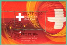 2009  Sonderblock   Pro Patria    Ersttag    gestempelt