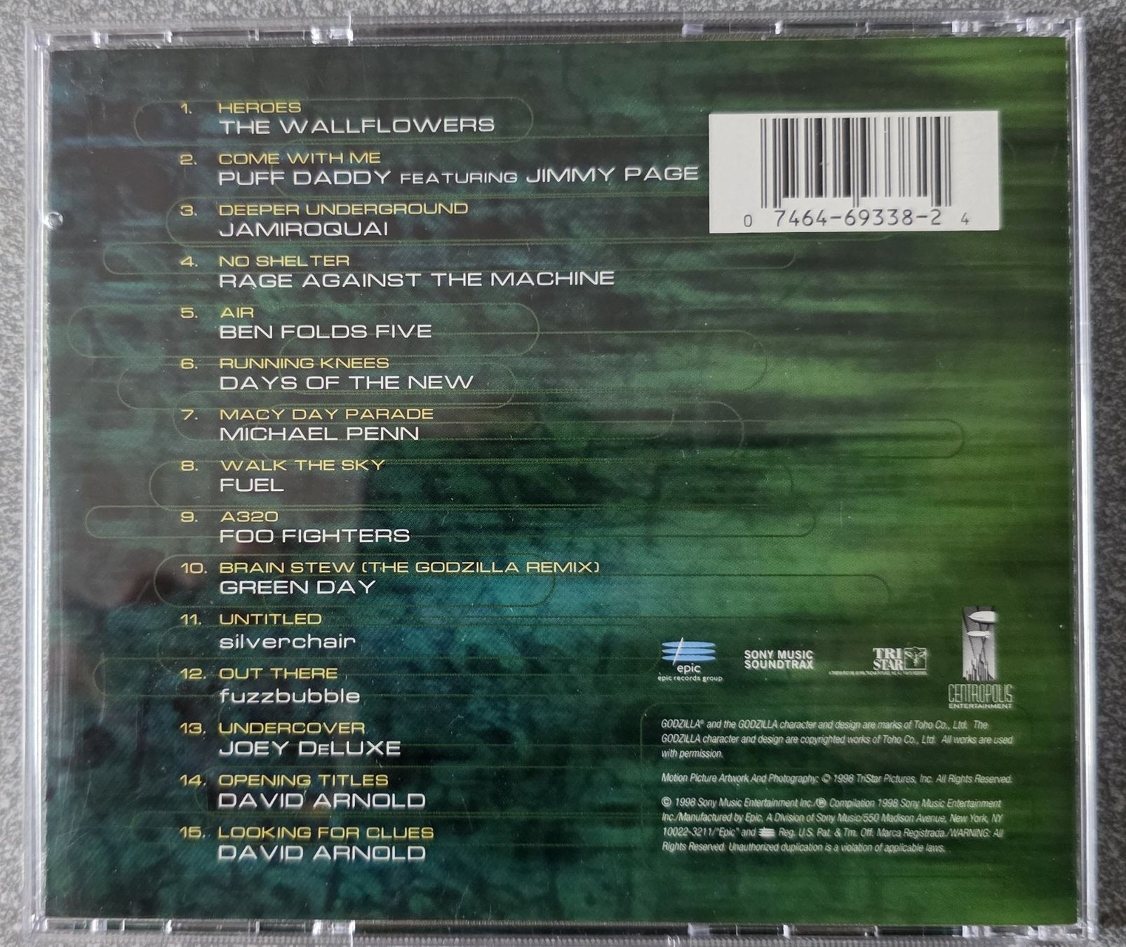 CD: Godzilla - Original Motion Picture Soundtrack CD – Usato da Oetwil am See venduto da fineli2 1