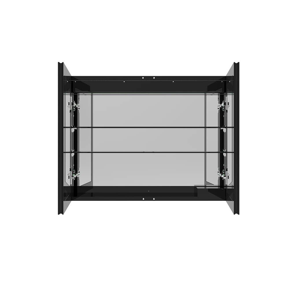 Armadietti a specchio: LED-Spiegelschrank EVA Schwarz - 100x80cm – Nuovo e nell'imballaggio originale da Wallenwil venduto da toesstal-vertrieb 5