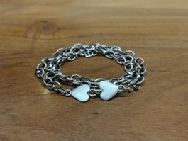 Feine, hübsche Barettlikette in Silber 925