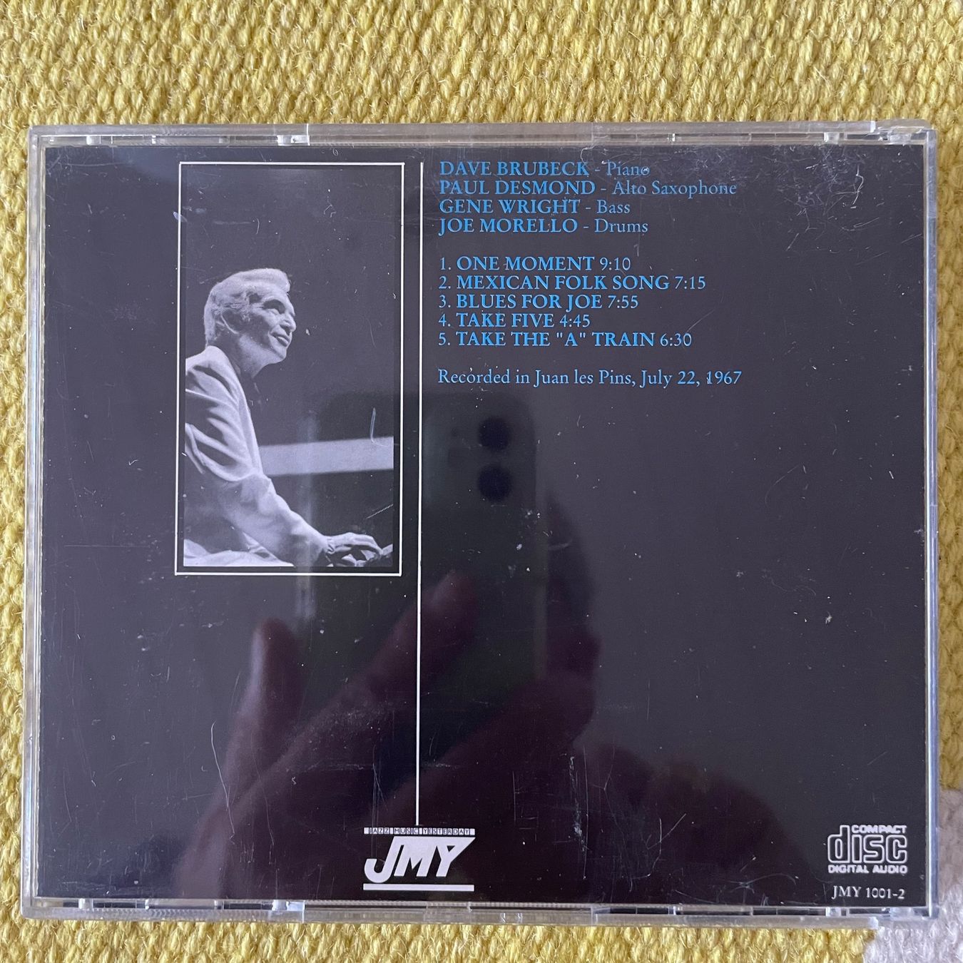 CD: DAVE BRUBECK QUARTET&PAUL DESMOND-TAKE FIVE LIVE67 – Usato da Rorschacherberg venduto da CD-Roli 1