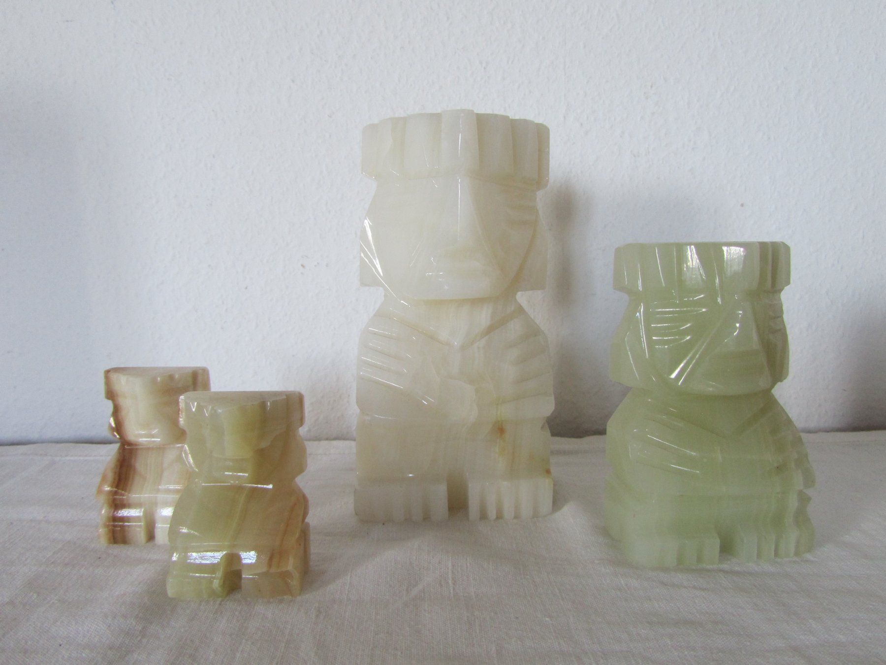 Sculture & Statue: 4 mexikanische Onyx-Statuen – Usato da Seengen venduto da mikelele
