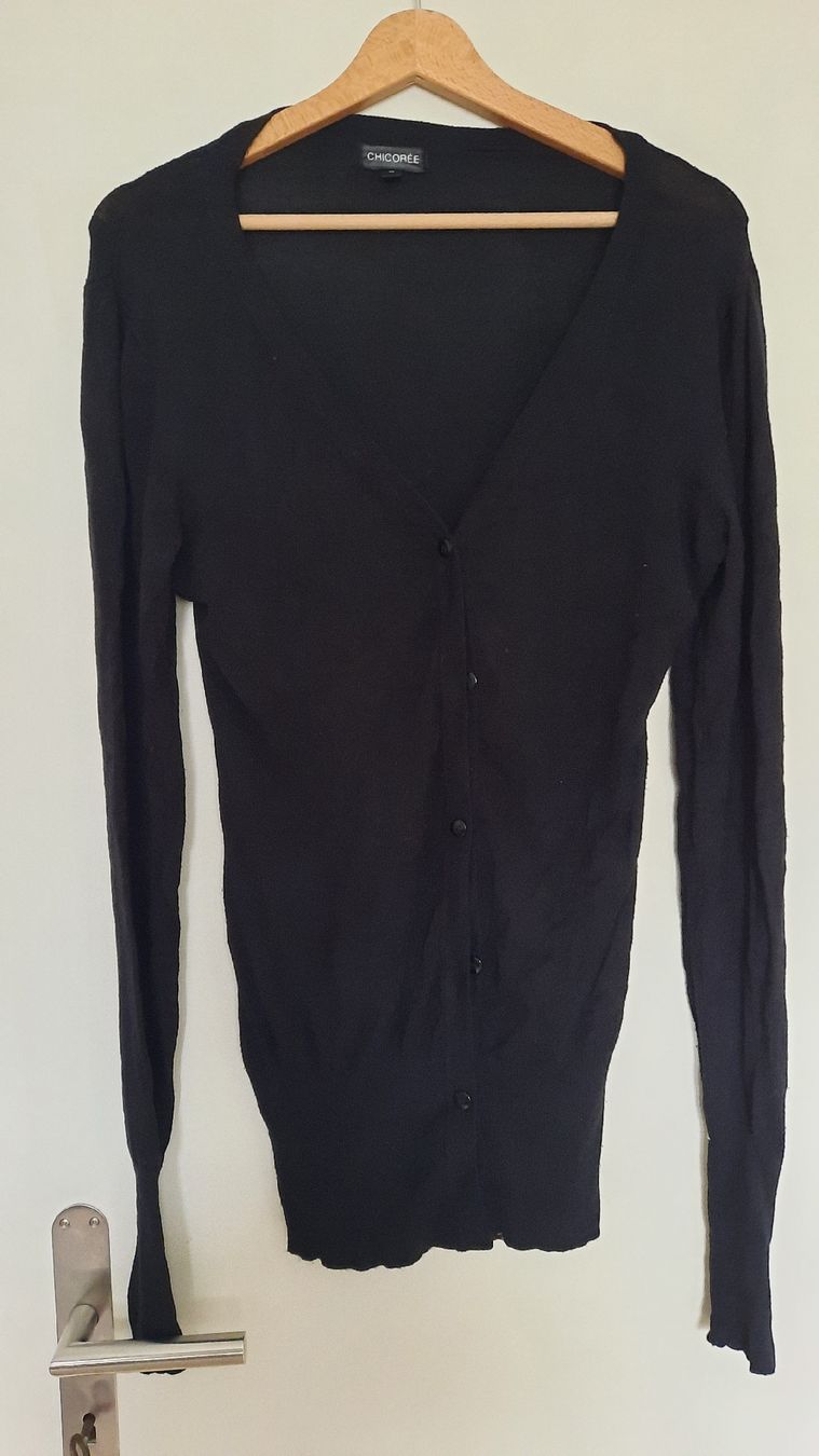 Giacche: Chicorée Strickjacke, Cardigan, Schwarz, Grösse M – Usato da Liebefeld venduto da Nana