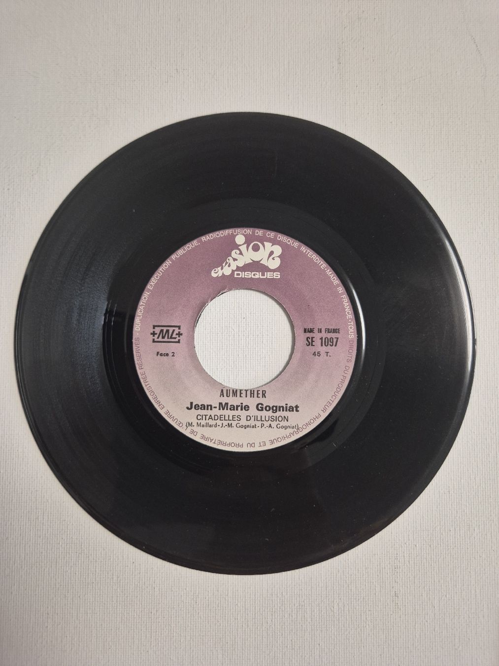 Vinyles: AUMETHER  - Jean-Marie Gogniat - Single 7 , CH – D'occasion à Uster par newwave0 3