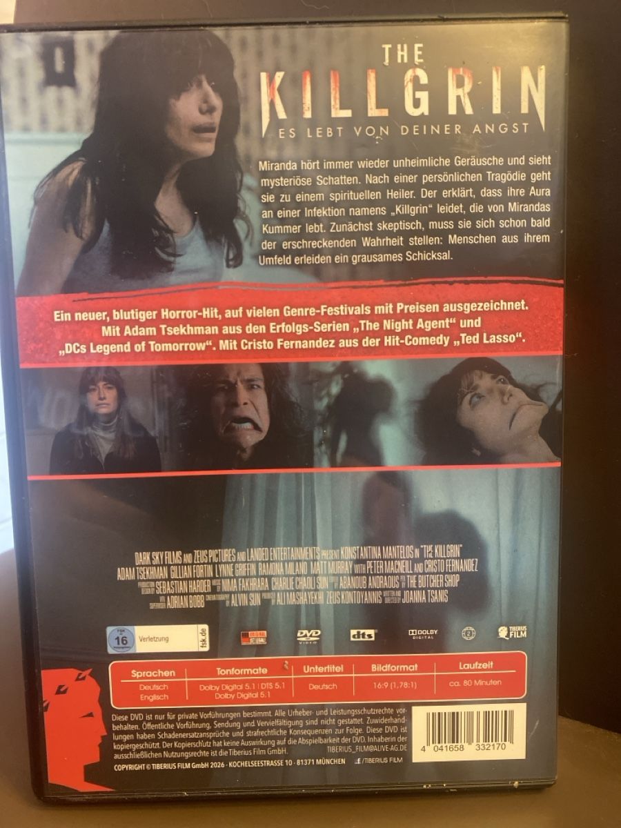 Tutti i DVDs: The KILLGRIN - es lebt von deiner Angst – Usato da Burg AG venduto da Lobo016 1