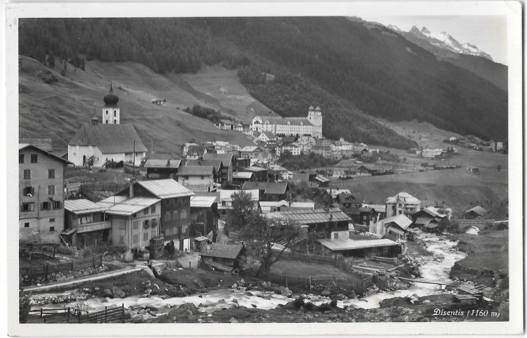 Cartoline postali: Disentis Gesamtansicht – Usato da Olten venduto da clotaldi