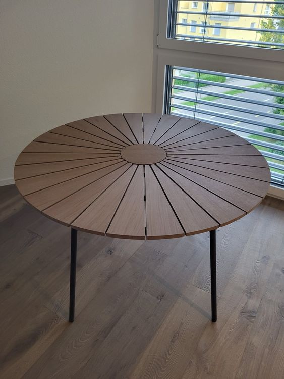 Runder holz Gartentisch Jysk Kaufen auf Ricardo
