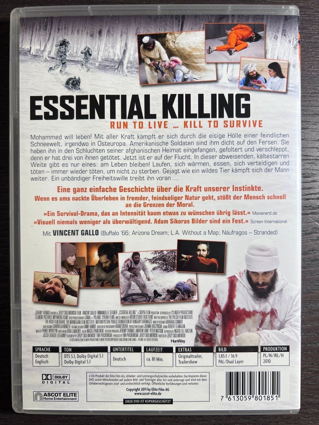 Alle DVDs: Essential Killing – Gebraucht aus Zürich von FilmFreunde 1