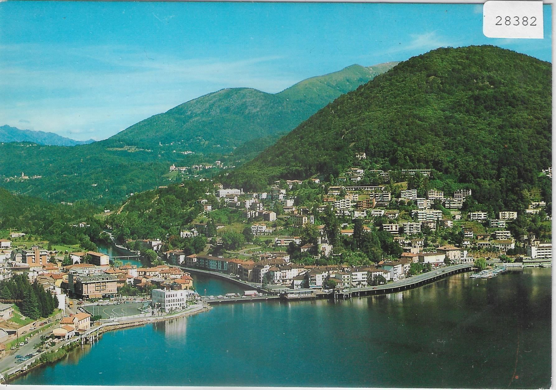 Cartoline postali: Flugaufnahme Ponte Tresa – Usato da Ettingen venduto da Kartenplanet