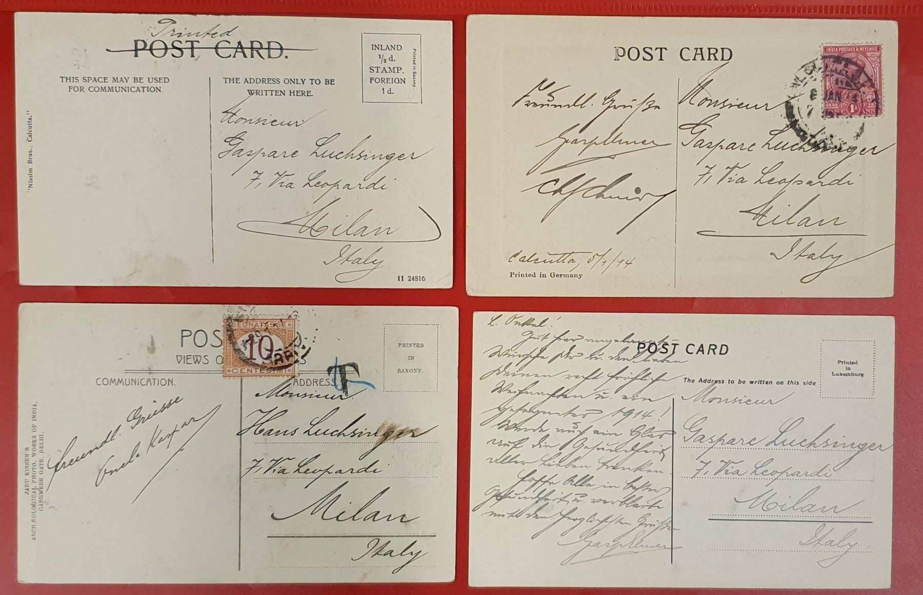 Cartoline postali: 4 ältere Ansichtskarte Indien – Usato da Kreuzlingen venduto da Rschweiz1 1