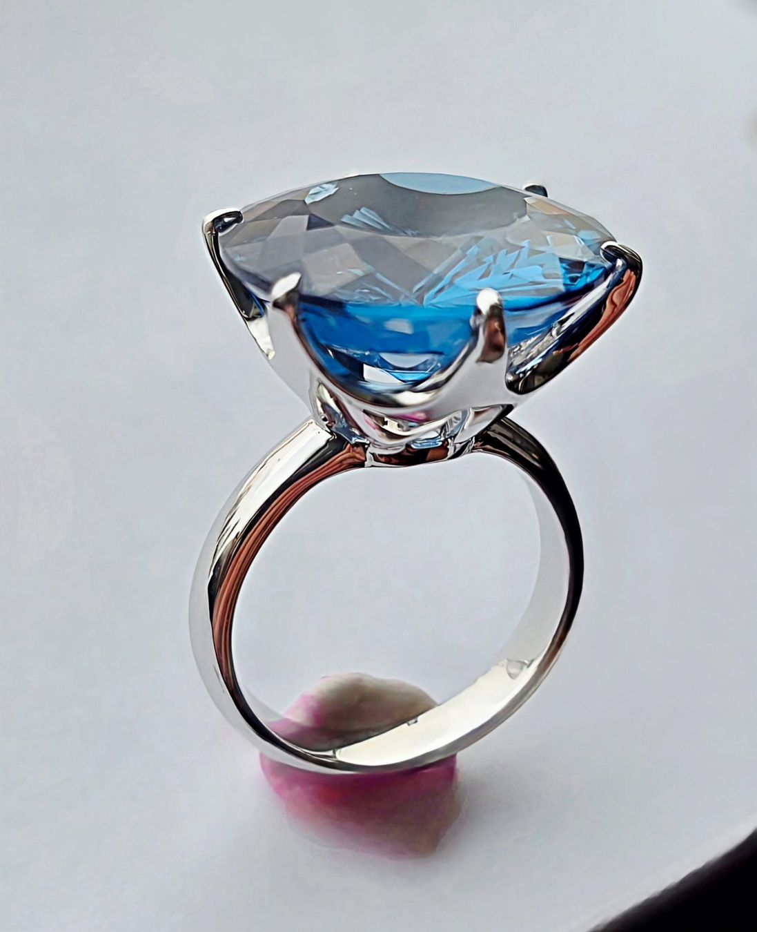 Ringe: Blau Topas Solitaire Fingerring – Neu (gemäss Beschreibung) aus Zürich von Benedikt21 8