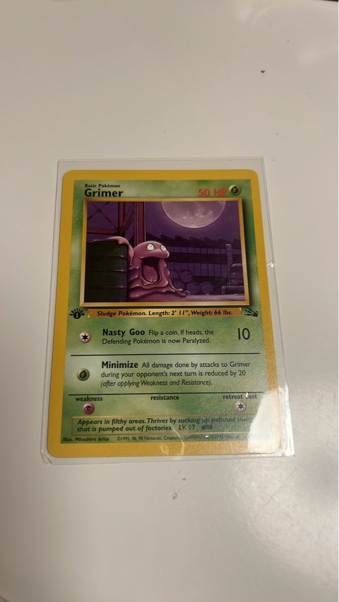 Pokémon Sammelbilder & Trading cards: Carte Pokémon Grimer - Edition de base - Rare! – Neu (gemäss Beschreibung) aus Cologny von aidakr
