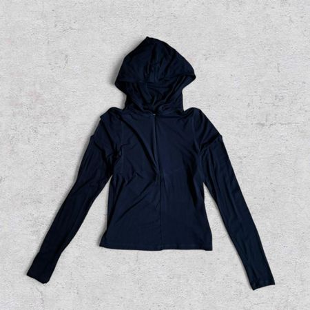weekday slim fit lyocell zip hoodie