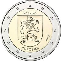 Lettland 2017 2 € Euro Gedenkmünzen Region Latgale