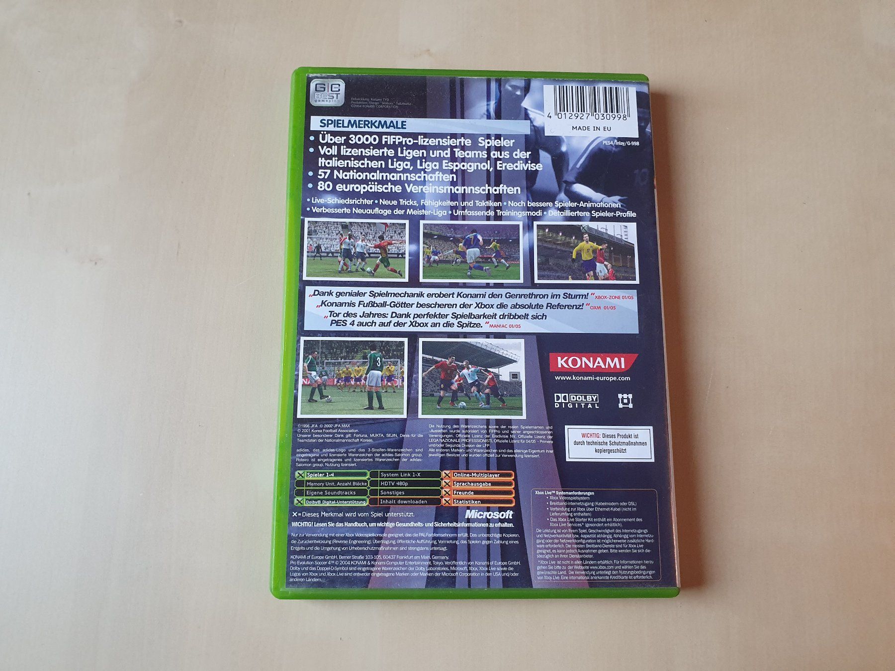 Microsoft Spiele: Pro Evolution Soccer 4 – Gebraucht aus Stansstad von collectorsshop 1
