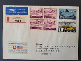 1947, Flugpostbeleg nach Winterthur (ET)