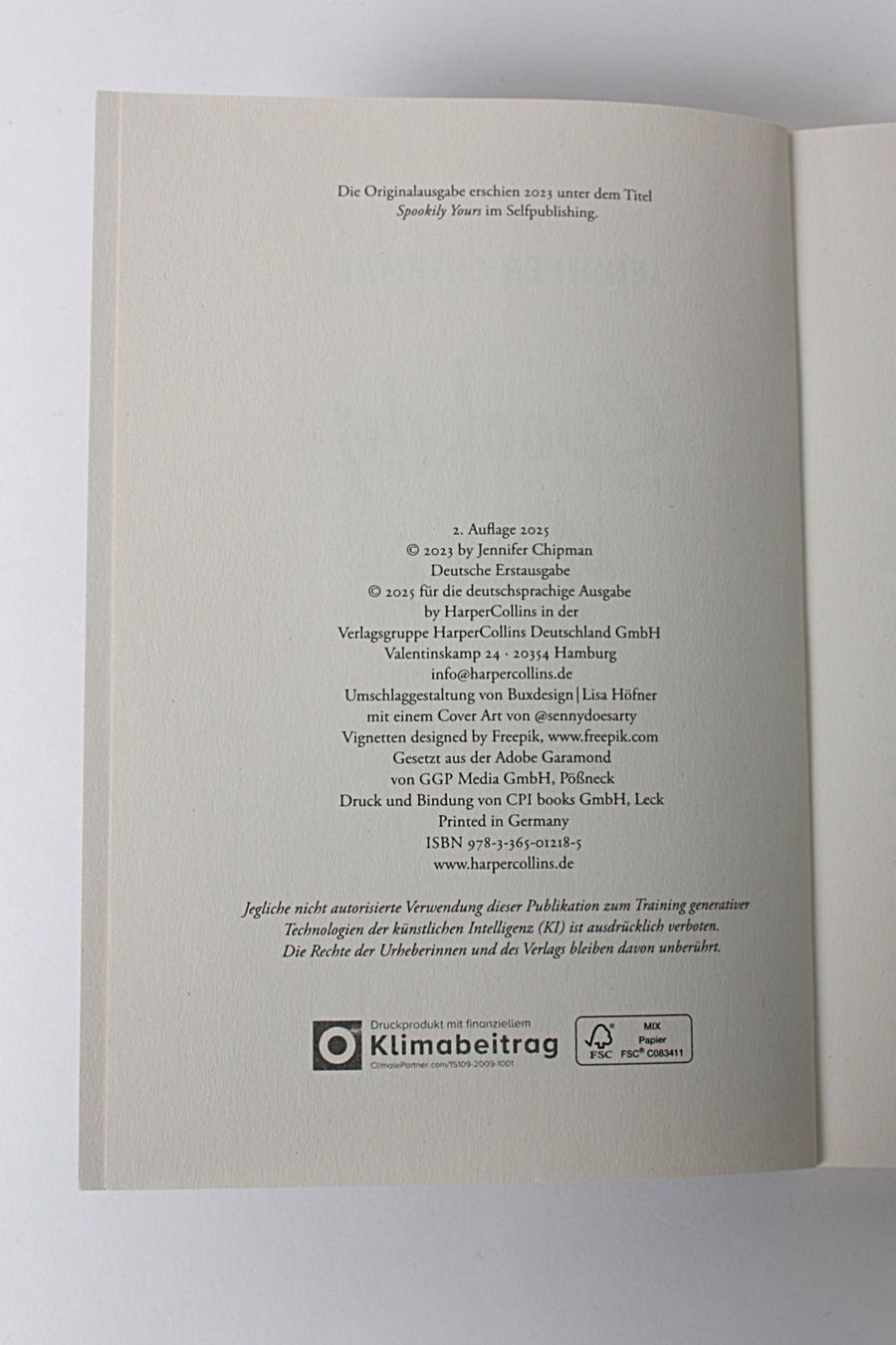 Livres: Buch "Spookily Yours" von Jennifer Chipman – D'occasion à Zollikofen par Restwert_Zollikofen 4