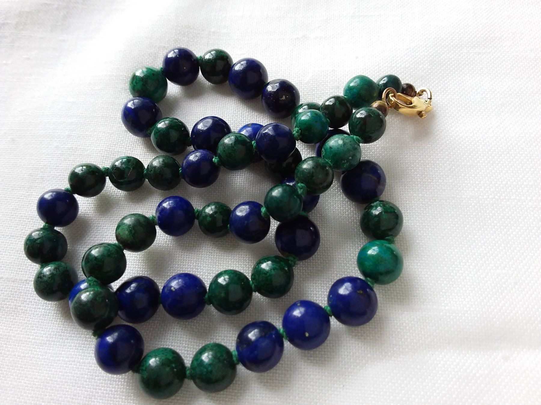 Ketten: Feine Lapislazuli Malachit Halskette Collier – Gebraucht aus Zürich von Aleick 4