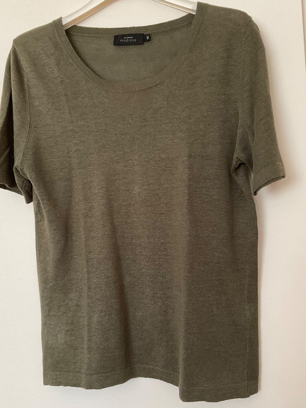 Maglioni & Felpe: Modissa 100% Leinen Pullover Gr M grün-Olive neuwertig – Usato da Urdorf venduto da alda02 1