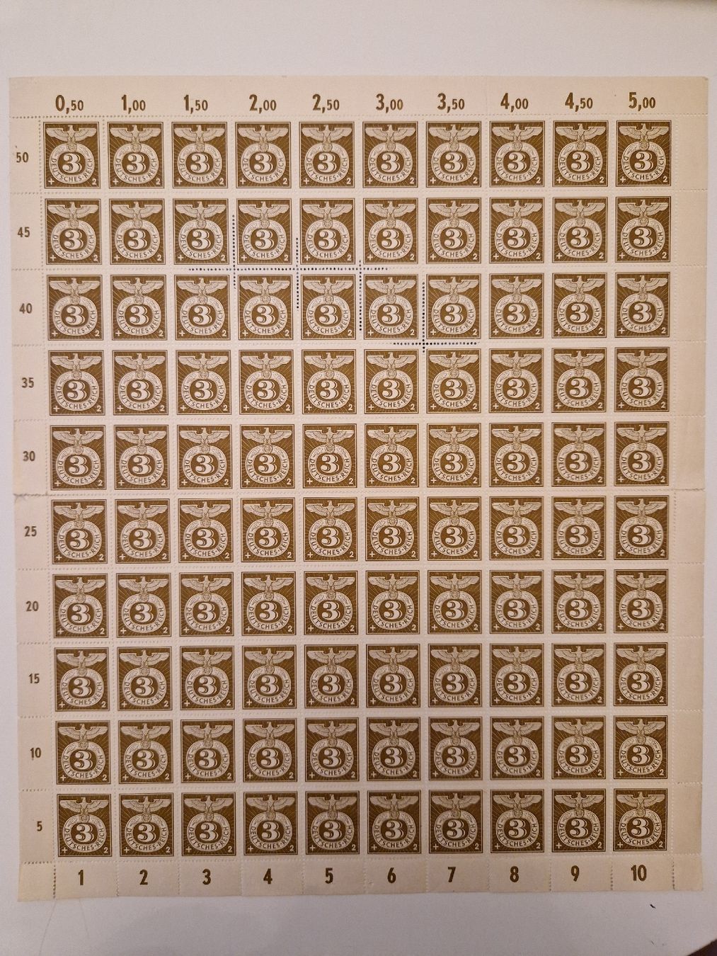 Tutti i francobolli: Deutsches Reich Briefmarken Bogen postfrisch – Nuovo (secondo la descrizione) da St. Gallen venduto da Enrico_SG