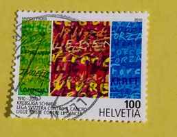 Nr.1343 Sondermarken 100 Jahre Krebsliga Schweiz  GESTEMPELT