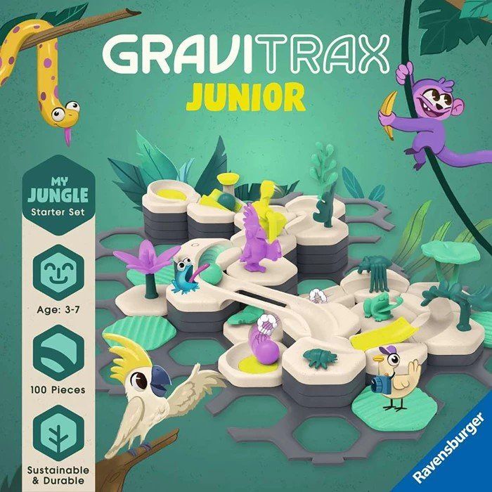 Ravensburger Spielzeuge: GraviTrax Junior Kugelbahn Starter Set Jungle – Neu und originalverpackt aus Oensingen von Liquidations-Shop