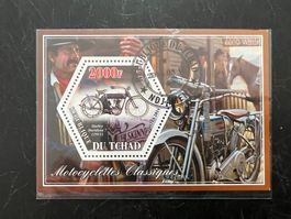 2014 Tschad Motosyclettes Kleinbogen gest   (A541)