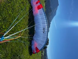 Gleitschirm Ozone Delta 5 MS weiss rot 75-95 kg gebraucht