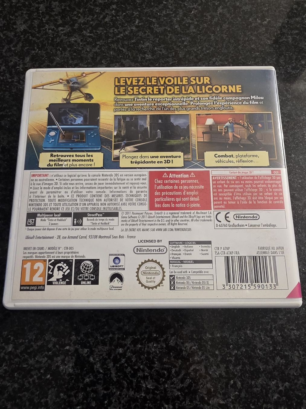 Giochi: Tintin Nintendo 3DS – Usato da Chavornay venduto da Crash37 1