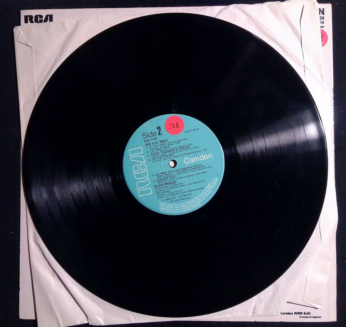 LP Elvis – The U.S. Male UK First Edition (Gebraucht) in Russo für CHF ...