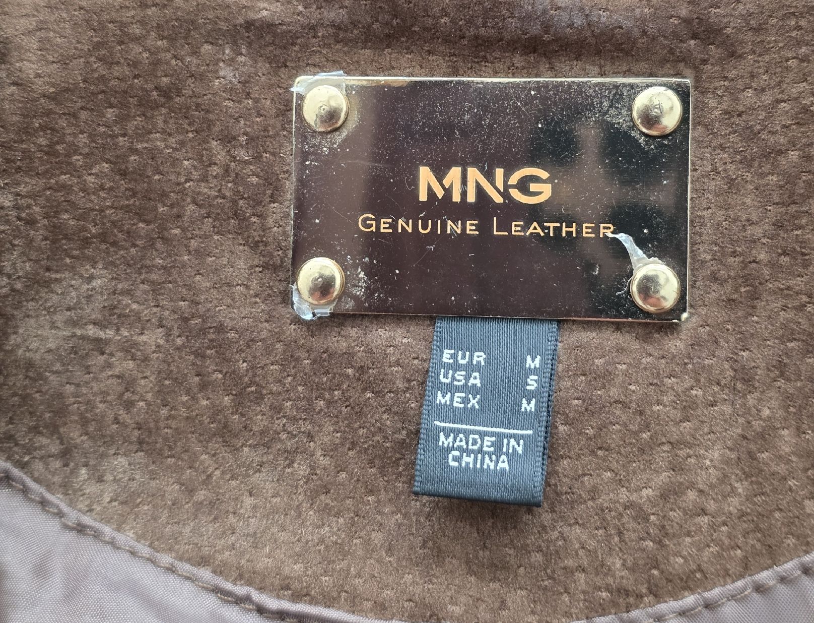 Mango Giacche: Lederjacke MNG braun Echtleder Grösse M  – Usato da Rheinsulz venduto da Gilea 4