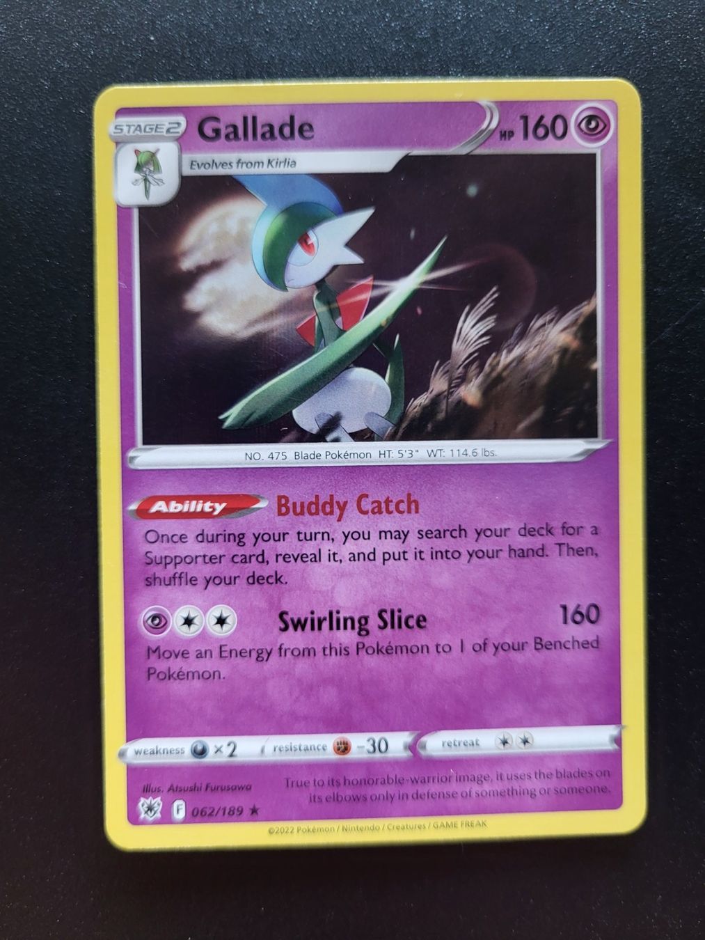 Pokémon Carte collezionabili: Pokemon Gallade – Usato da oberbuchsiten venduto da nat_8gwb