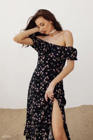 Cotton Off-Shoulder  Dress Gr. S ( cotton) New