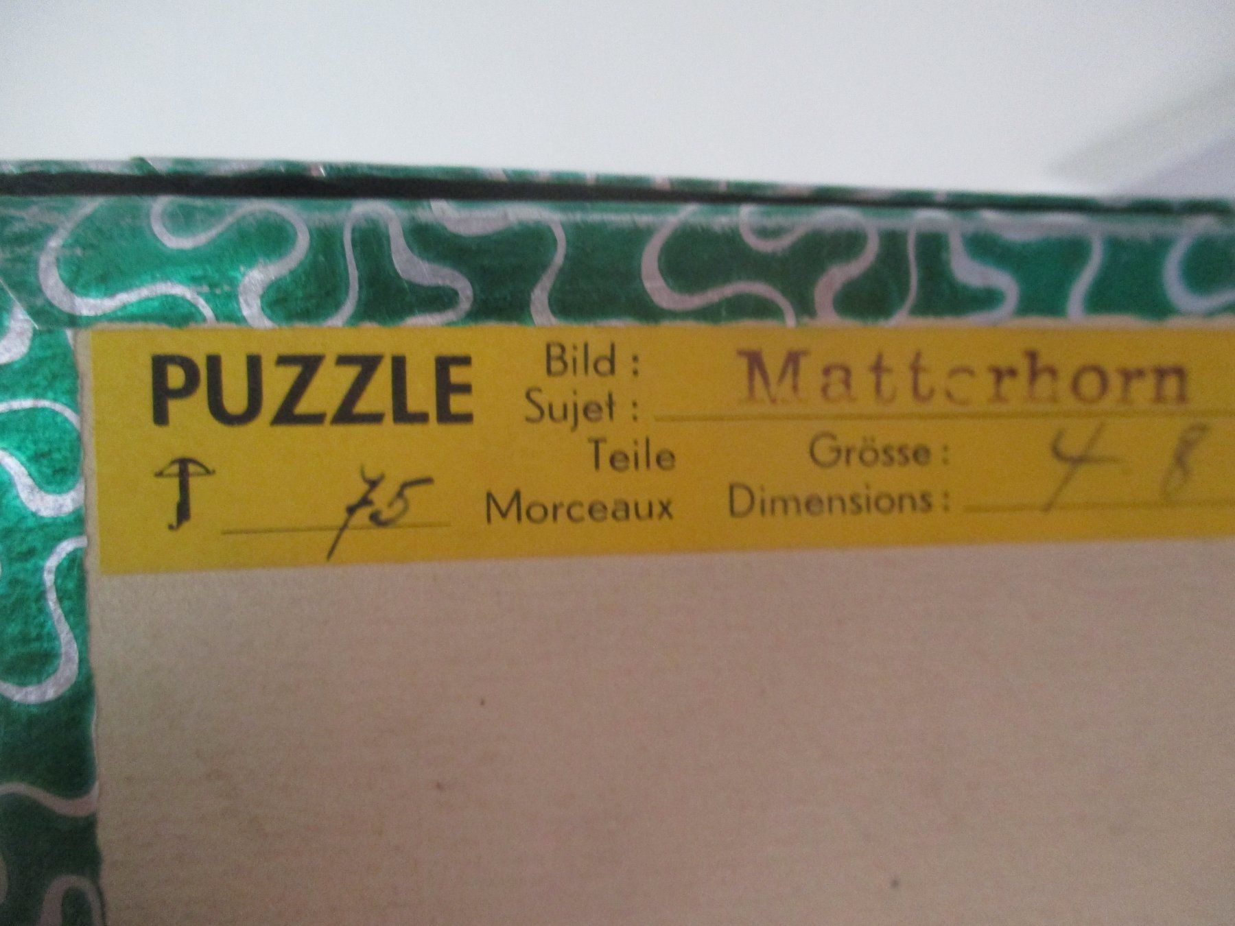 Penelope Puzzle: Penelope Holzpuzzle, Matterhorn – Usato da Birsfelden venduto da alles-muss-raus 1