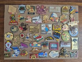 Pin Sammlung Schweizer Firmen Logos Pins Retro Badge Sammler
