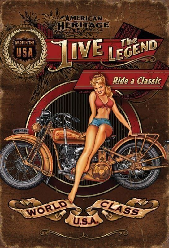 Ecriteaux: Blechschild-LIFE THE LEGEND RIDE A CLASS – Neuf avec emballage d'origine à Rupperswil par big-one-sale
