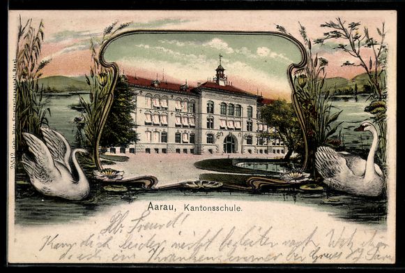 Cartes postales: Passepartout-Lithographie Aarau, Kantons – D'occasion à Berlin par bartko-reher